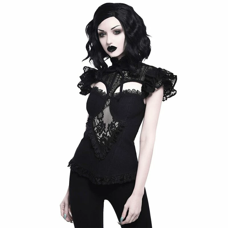 Killstar Gothic Blouse - Avalyn Black 3 Killstar Gothic Blouse - Avalyn Black