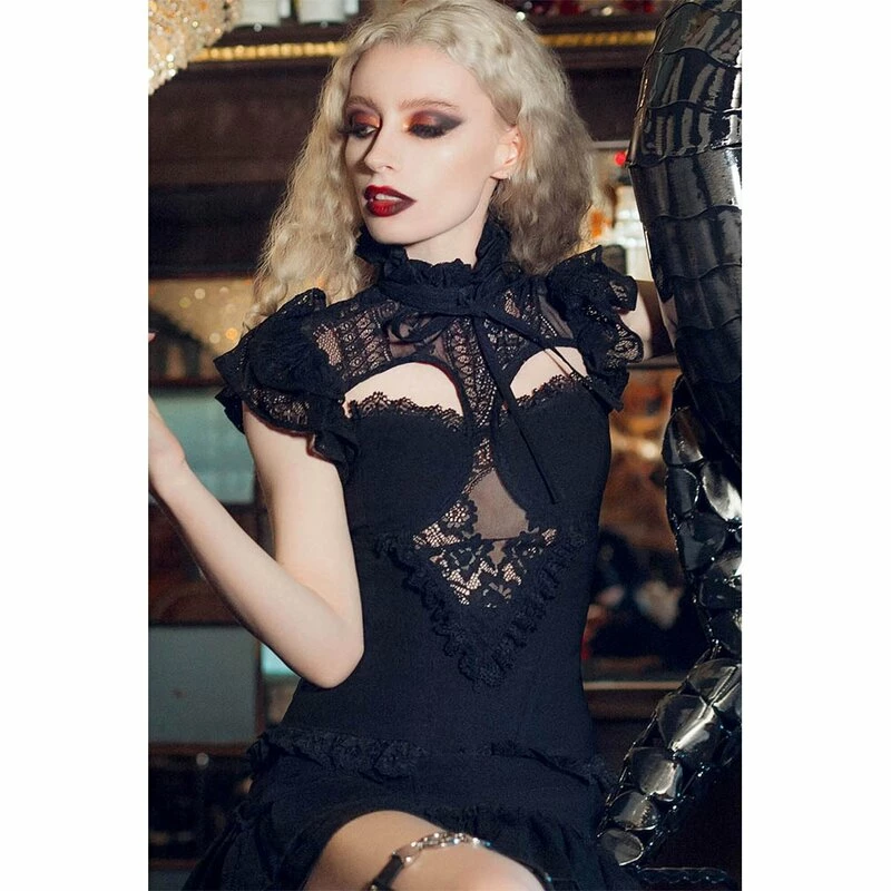 Killstar Gothic Blouse - Avalyn Black 6 Killstar Gothic Blouse - Avalyn Black - Image 4