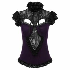 Killstar Gothic Blouse - Avalyn Plum -KILLSTAR SALES killstar gothic blouse avalyn plum5