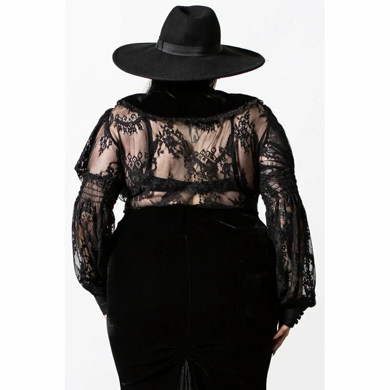 Killstar Gothic Blouse - Bite Tonight Black 6 Killstar Gothic Blouse - Bite Tonight Black - Image 4