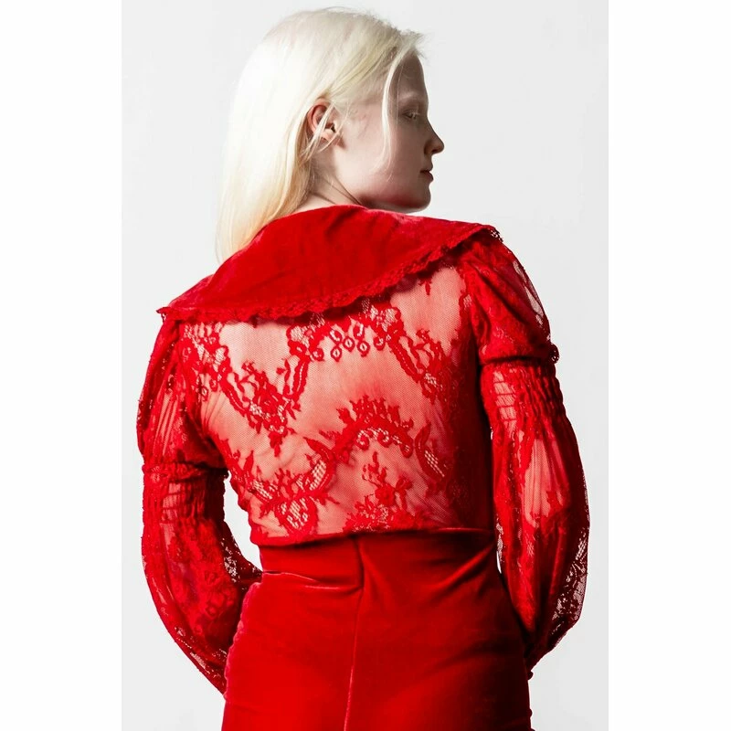 Killstar Gothic Blouse - Bite Tonight Scarlet 4 Killstar Gothic Blouse - Bite Tonight Scarlet - Image 2