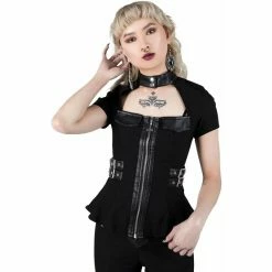 Killstar Gothic Blouse - Dark Enterprise Black