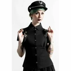 Killstar Gothic Blouse - To The Nines -KILLSTAR SALES killstar gothic blouse to the nines4