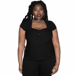 Killstar Gothic Blouse - Wildling Black -KILLSTAR SALES killstar gothic blouse wildling black4