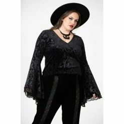 KILLSTAR Gothic Top - Aetheling Black -KILLSTAR SALES killstar gothic top aetheling black 16