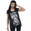 Killstar Gothic Top - I Can't Burn Lace-Up
