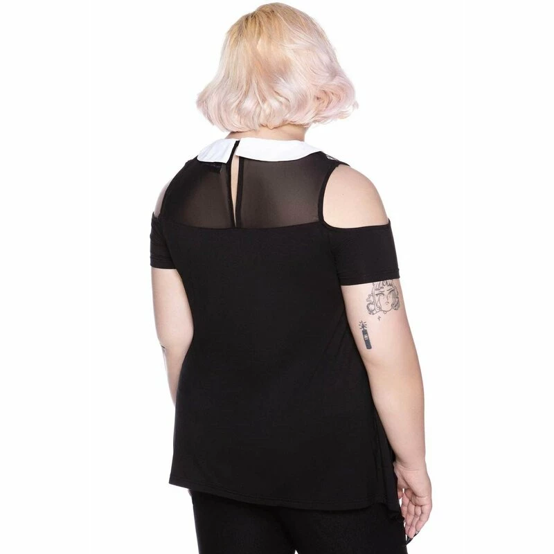 Killstar Gothic Top - Nunsense Cold Shoulder 6 Killstar Gothic Top - Nunsense Cold Shoulder - Image 4