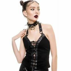 Killstar Halter-Top - Aramis Black