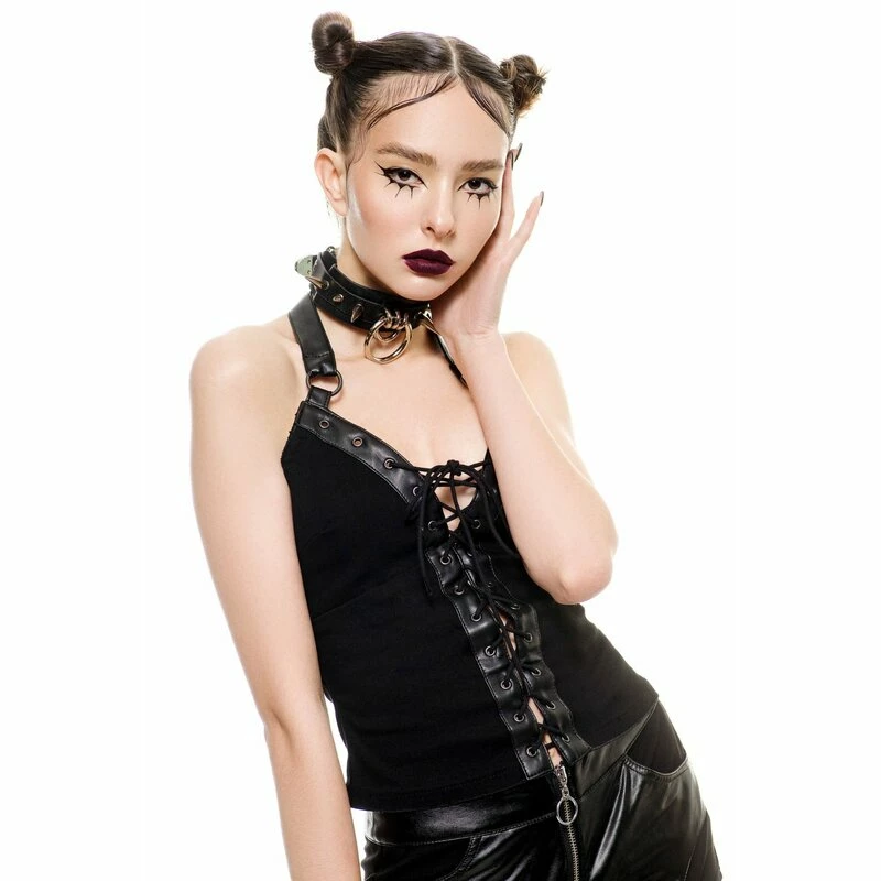 Killstar Halter-Top - Aramis Black 4 Killstar Halter-Top - Aramis Black - Image 2