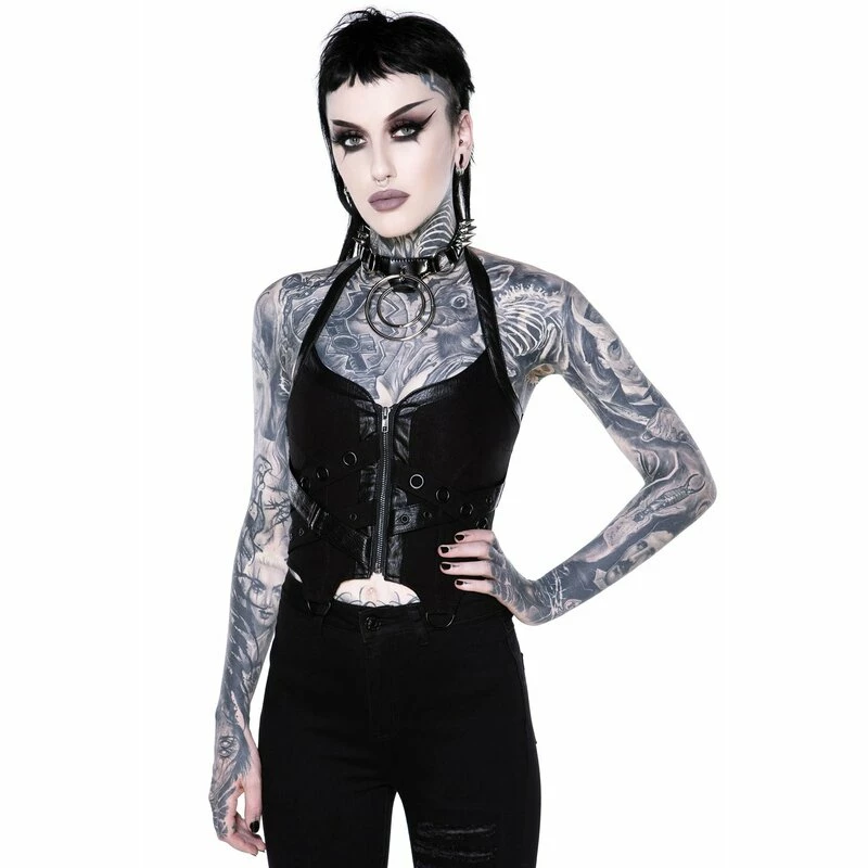 Killstar Halter Top - Cadaver Black 3 Killstar Halter Top - Cadaver Black