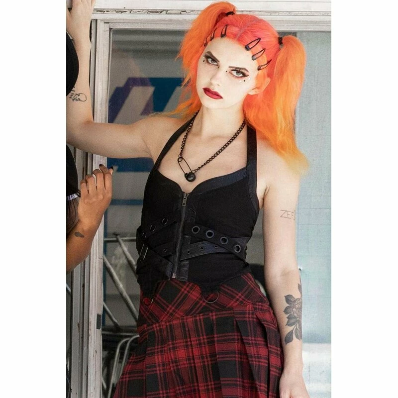 Killstar Halter Top - Cadaver Black 4 Killstar Halter Top - Cadaver Black - Image 2