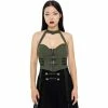 Killstar Halter Top - Night Patrol Khaki -KILLSTAR SALES killstar halter top night patrol khaki 1