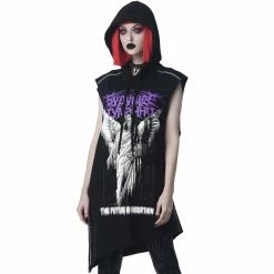 Killstar Hooded Top - Future Cut Up Vest -KILLSTAR SALES killstar hooded top future cut up vest4