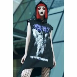 Killstar Hooded Top - Future Cut Up Vest -KILLSTAR SALES killstar hooded top future cut up vest6