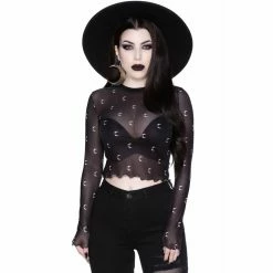 Killstar Mesh Crop Top - Mystica