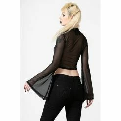 Killstar Mesh Crop Top - Unholy Witch -KILLSTAR SALES killstar mesh crop top unholy witch 13