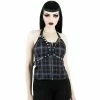 Killstar Neckholder Top - Suzie Harness Tartan