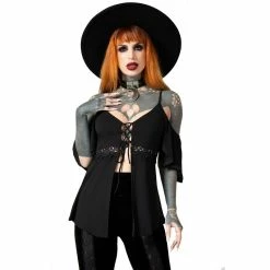 KILLSTAR Strappy Top - Amber Bat