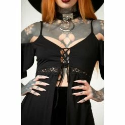 KILLSTAR Strappy Top - Amber Bat -KILLSTAR SALES killstar strappy top amber bat3