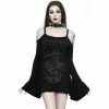 Killstar Strappy Top - Botany Cold-Shoulder -KILLSTAR SALES killstar strappy top botany cold shoulder