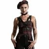 Killstar Strappy Top - Jaded Blood Tartan