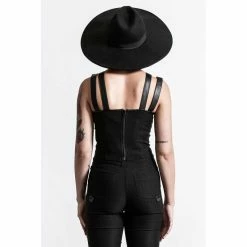 Killstar Strappy Top - Jaded Schwarz 9 Killstar Strappy Top - Jaded Schwarz -KILLSTAR SALES killstar strappy top jaded schwarz3