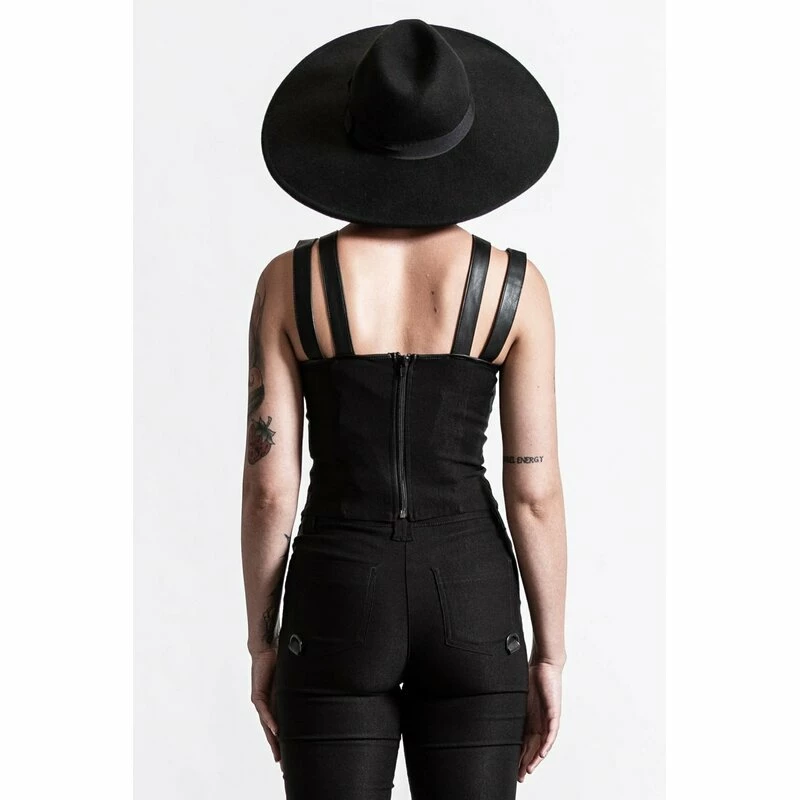 Killstar Strappy Top - Jaded Schwarz 5 Killstar Strappy Top - Jaded Schwarz - Image 3