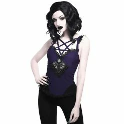 Killstar Strappy Top - Lydia Plum