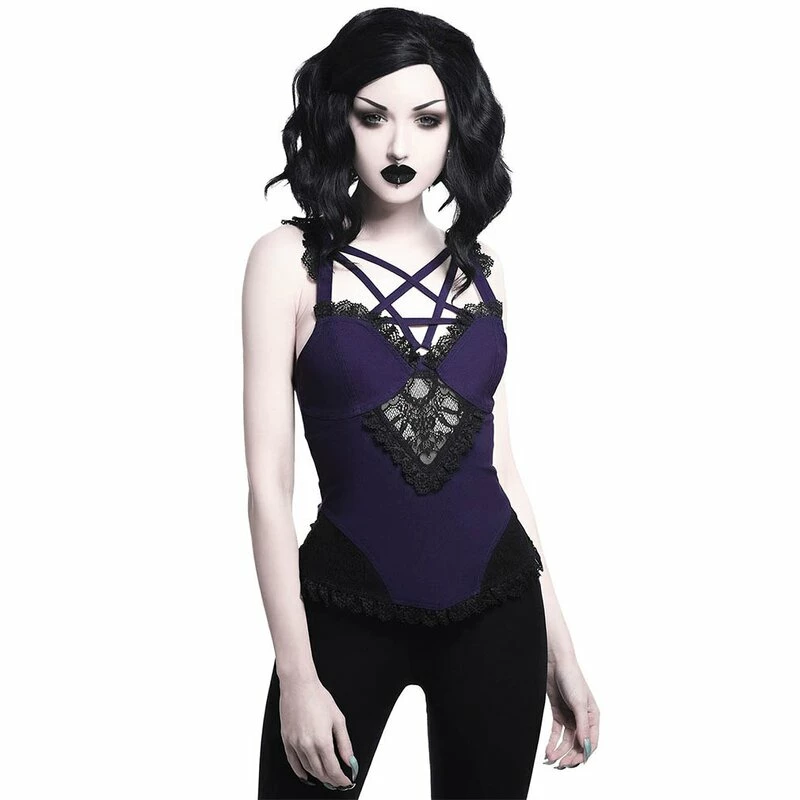 Killstar Strappy Top - Lydia Plum 4 Killstar Strappy Top - Lydia Plum - Image 2