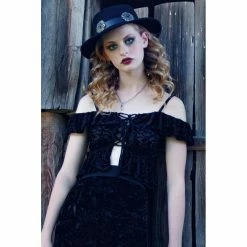 Killstar Velvet Bardot Top - Aimee -KILLSTAR SALES killstar velvet bardot top aimee3