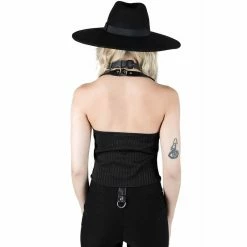 Killstar Vest - Office Riot Pinstripe -KILLSTAR SALES killstar vest office riot pinstripe3