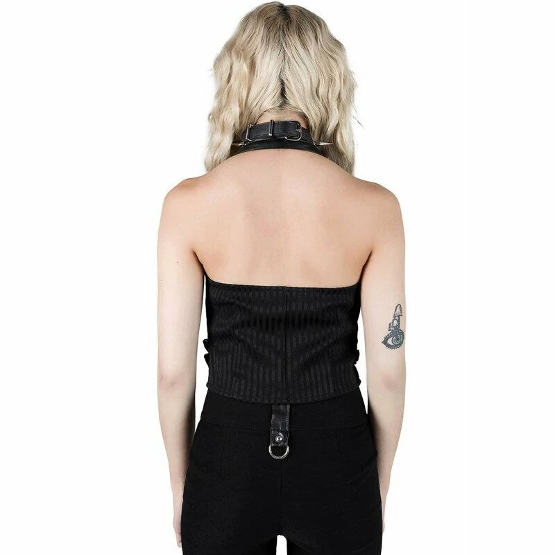 Killstar Vest - Ravana Pinstripe 5 Killstar Vest - Ravana Pinstripe - Image 3