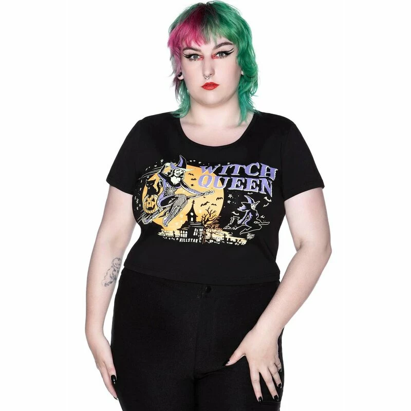 Killstar X Vince Ray Crop Top - Witch Queen 5 Killstar X Vince Ray Crop Top - Witch Queen - Image 3