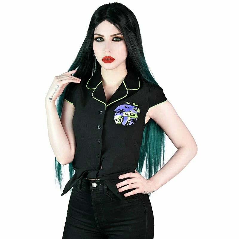 Killstar X Vince Ray Gothic Blouse - Kon-Tiki 4 Killstar X Vince Ray Gothic Blouse - Kon-Tiki - Image 2