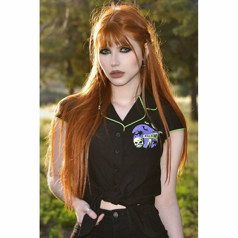 Killstar X Vince Ray Gothic Blouse - Kon-Tiki 5 Killstar X Vince Ray Gothic Blouse - Kon-Tiki - Image 3