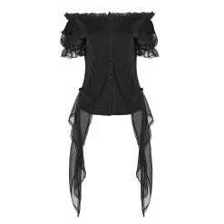 Punk Rave Blouse - Fleur -KILLSTAR SALES punk rave blouse fleur4