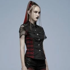 Punk Rave Blouse - Manifesto 10 Punk Rave Blouse - Manifesto -KILLSTAR SALES punk rave blouse manifesto 13