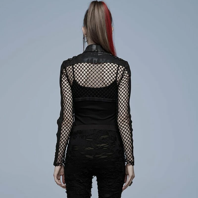 Punk Rave Bolero Jacket - Manifesto Black 6 Punk Rave Bolero Jacket - Manifesto Black - Image 4