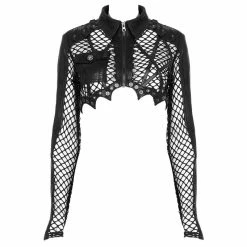 Punk Rave Bolero Jacket - Manifesto Black 12 Punk Rave Bolero Jacket - Manifesto Black -KILLSTAR SALES punk rave bolero jacket manifesto black5