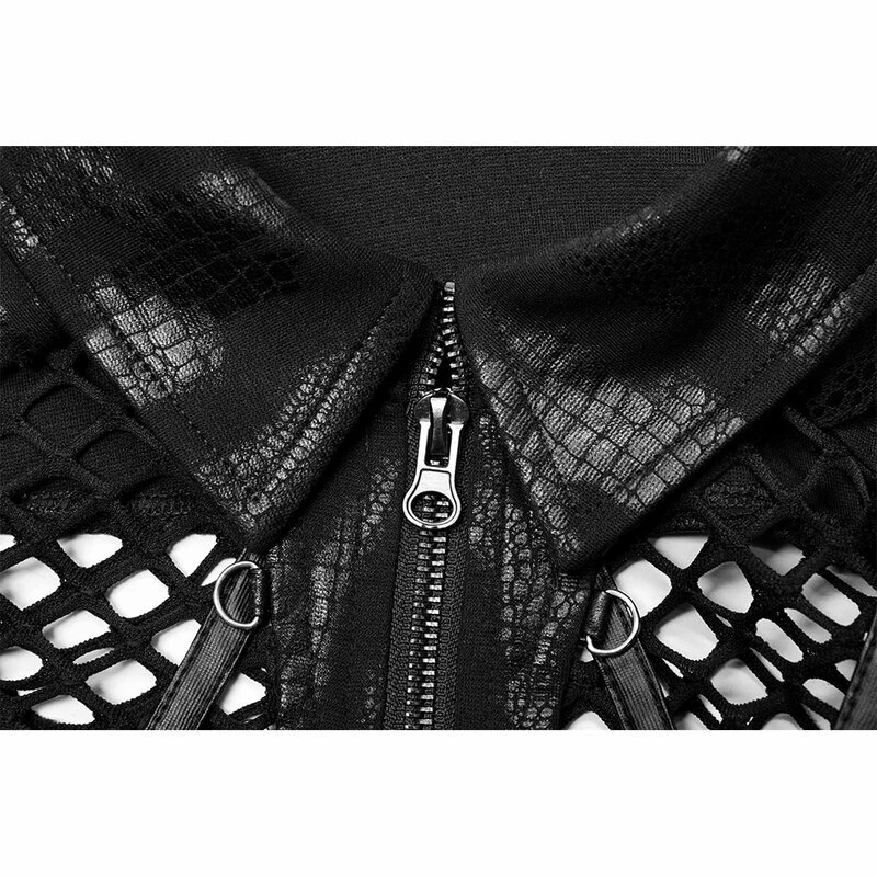 Punk Rave Bolero Jacket - Manifesto Black 8 Punk Rave Bolero Jacket - Manifesto Black - Image 6
