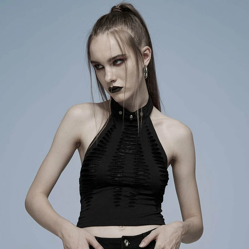 Punk Rave Crop Top - Atomic Skies Black 3 Punk Rave Crop Top - Atomic Skies Black