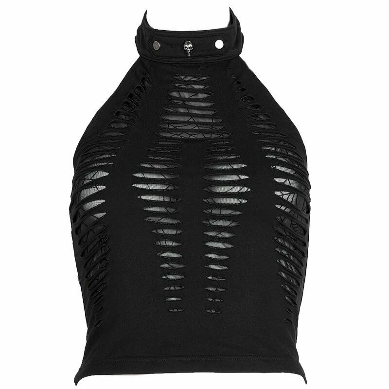 Punk Rave Crop Top - Atomic Skies Black 7 Punk Rave Crop Top - Atomic Skies Black - Image 5