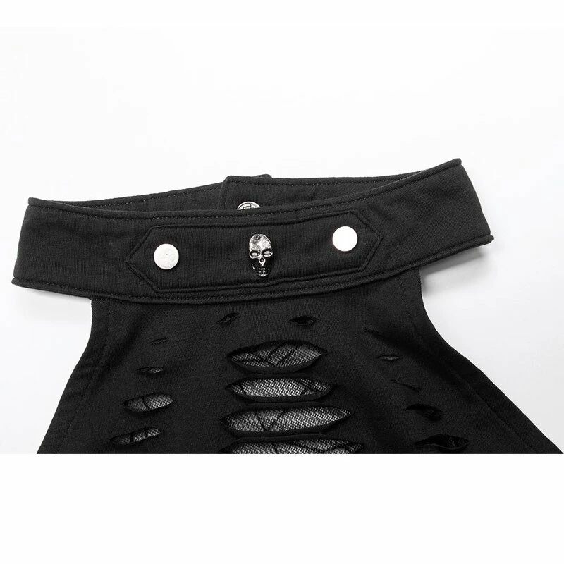 Punk Rave Crop Top - Atomic Skies Black 8 Punk Rave Crop Top - Atomic Skies Black - Image 6