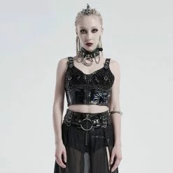 Punk Rave Crop Top - ClubbeXXX -KILLSTAR SALES punk rave crop top clubbexxx 13