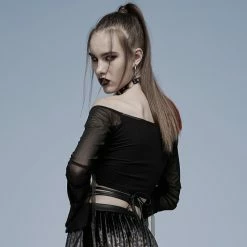 Punk Rave Crop Top - Shadow's Song -KILLSTAR SALES punk rave crop top shadows song 14