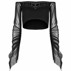 Punk Rave Crop Top - Shadow's Song -KILLSTAR SALES punk rave crop top shadows song 15