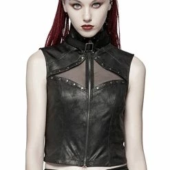 Punk Rave Faux Leather Top - Second Skin
