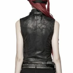 Punk Rave Faux Leather Top - Second Skin -KILLSTAR SALES punk rave faux leather top second skin3