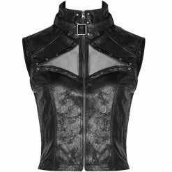 Punk Rave Faux Leather Top - Second Skin -KILLSTAR SALES punk rave faux leather top second skin4