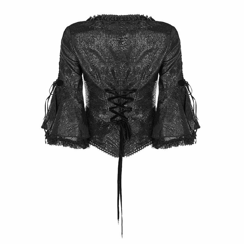 Punk Rave Gothic Blouse - Baroque Flower 8 Punk Rave Gothic Blouse - Baroque Flower - Image 6
